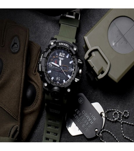 Mens Sports Watches LED Digital Clock Fashion Casual Watch Digital 1545 Relogio Militar Clock Men Sp