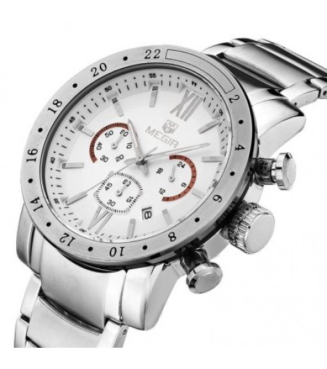 MEGIR 3008 Quartz Male Watch Date Function