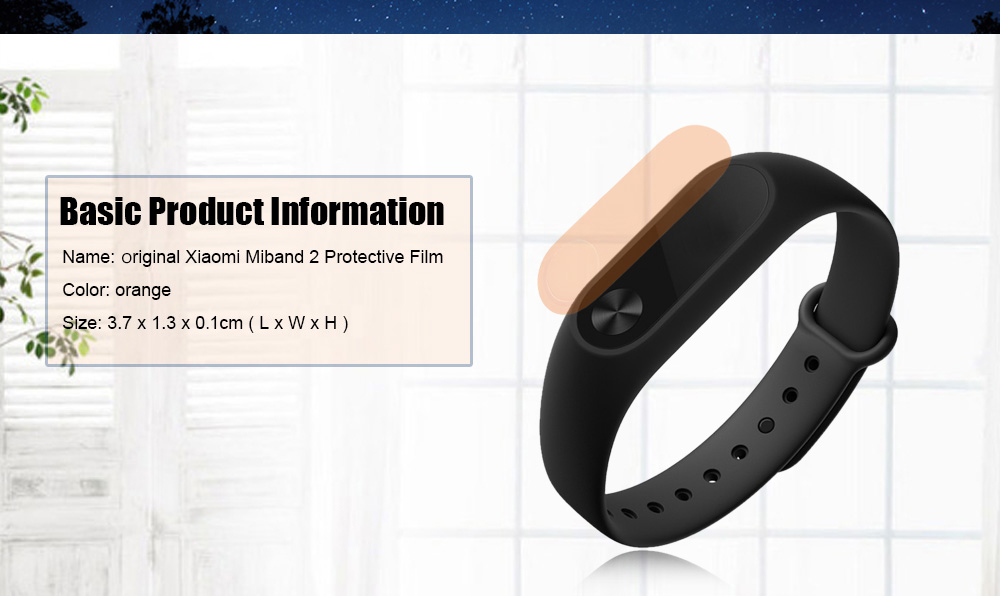 Original Xiaomi Miband 2 Protective Film with 2PCS Cleaning Paper